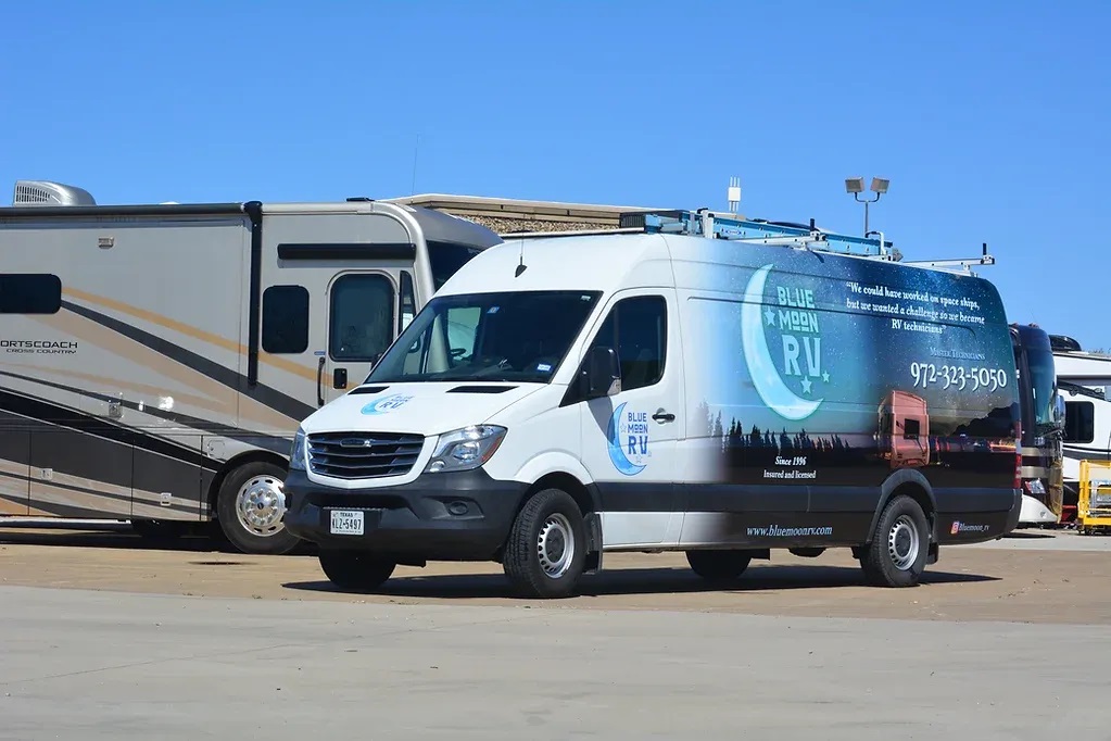 rv van by blue moon rv texas